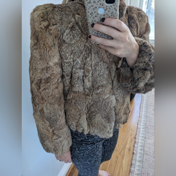 Rabbit fur jacket 80s 90s vintage - Picture 3 of 7